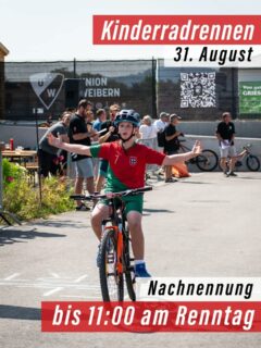 ☀️🚴♀️ Kurzentschlossen? Kein Problem! 🚴♂️☀️
Am Sonntag startet unser Kinderradrennen – und das Wetter spielt perfekt mit! 🌞😎
Auch wer noch nicht angemeldet ist, kann dabei sein:
👉🏽 Nachnennungen sind am Renntag bis 11:00 Uhr möglich!
Kommt vorbei, bringt eure Kids mit und erlebt einen unvergesslichen Tag mit Rennen, Medaillen, Pokalen, Hüpfburg, Musik & Frühschoppen. 🎉
📍 Sportzentrum Weibern
#kinderradrennen #bewegtekinder #radsportfürkinder #lastcall