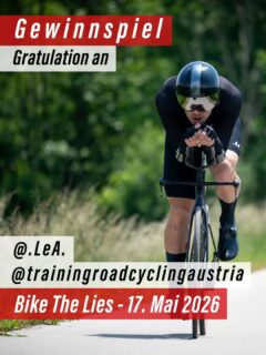 🎉 GEWINNSPIEL – Die Gewinner:innen stehen fest! 🎉

Die beiden Startplätze für das Bike The Lies am 17. Mai 2026 wurden per Zufallsprinzip ausgelost.

🚴‍♀️ Herzlichen Glückwunsch an @lea.weitzi
🚴‍♂️ Herzlichen Glückwunsch an @trainingroadcyclingaustria

Wir freuen uns, euch an der Startlinie begrüßen zu dürfen! 💪⏱️

Vielen Dank an alle fürs Mitmachen und Teilen – bleibt dran, weitere Aktionen folgen 😉

#zeitfahren #zeitfahrcup #rennrad #teamtimetrial  #timetrial